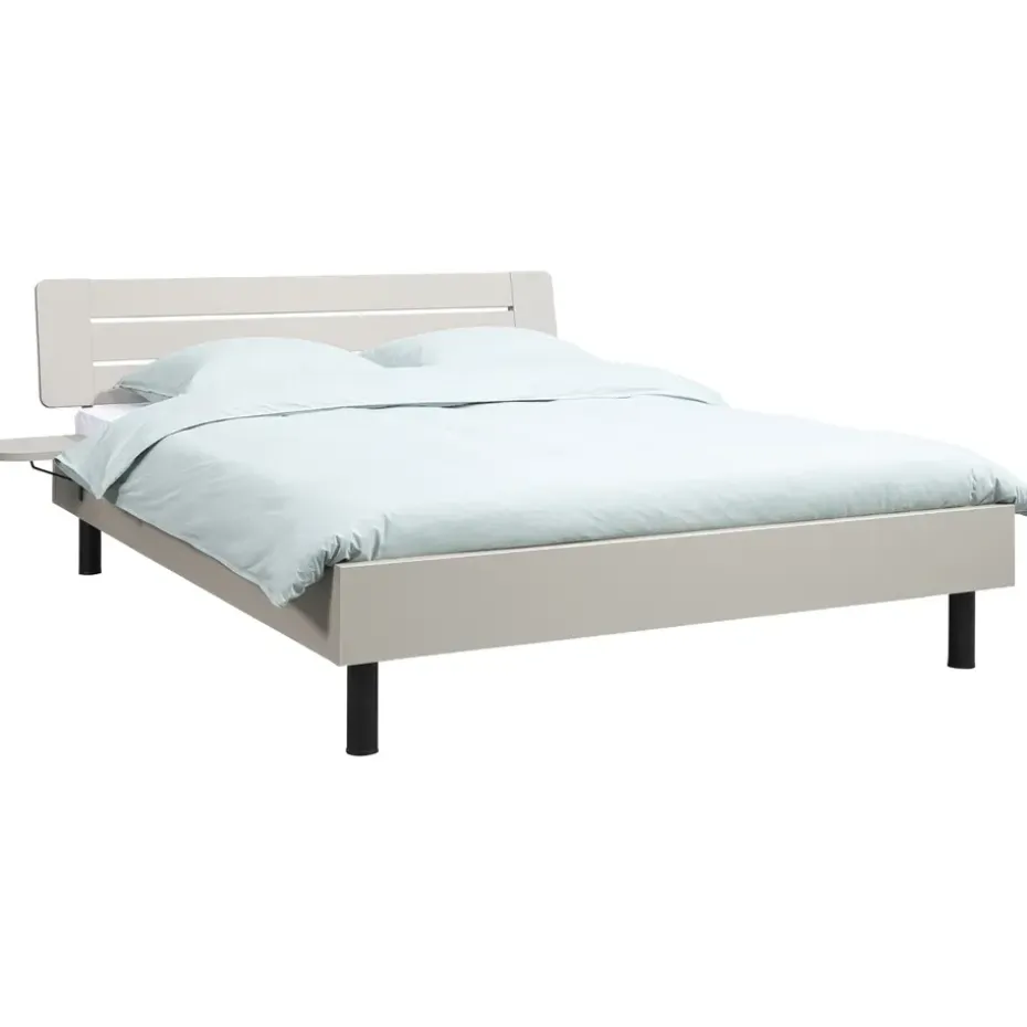 Bed Nova - kiezelkleur - 160x200 cm