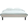 Bed Nova - kiezelkleur - 140x200 cm