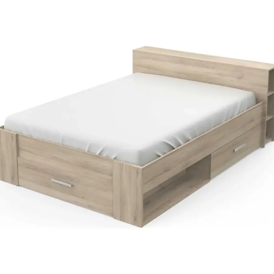 Bed Polly 140 x 200 cm-Kronberg eik