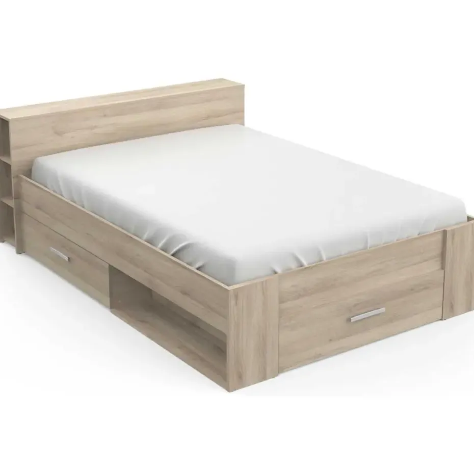 Bed Polly 140 x 200 cm-Kronberg eik
