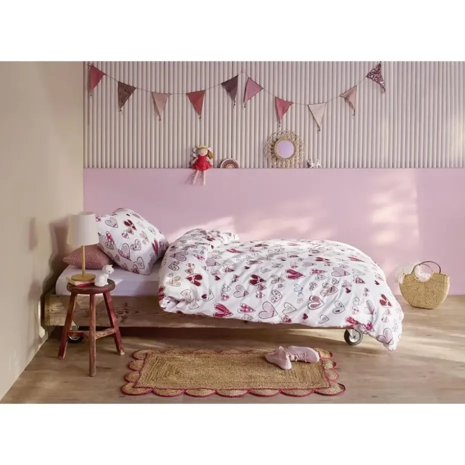 Beddinghouse Kids Sweethearts dekbedovertrek - 100x135 - Multi
