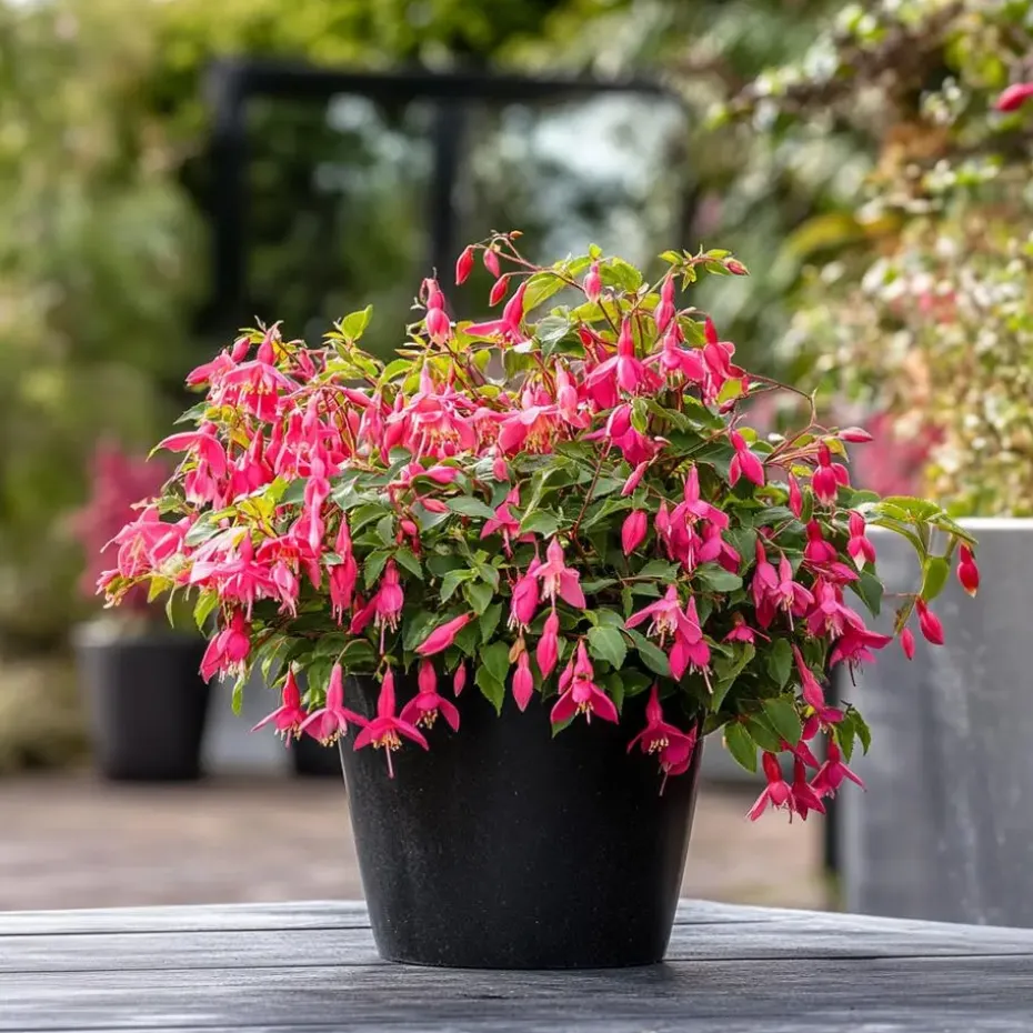 Bellenplant - Set van 3 - Fuchsia magellanica - Hoogte 10-20cm - ⌀9cm