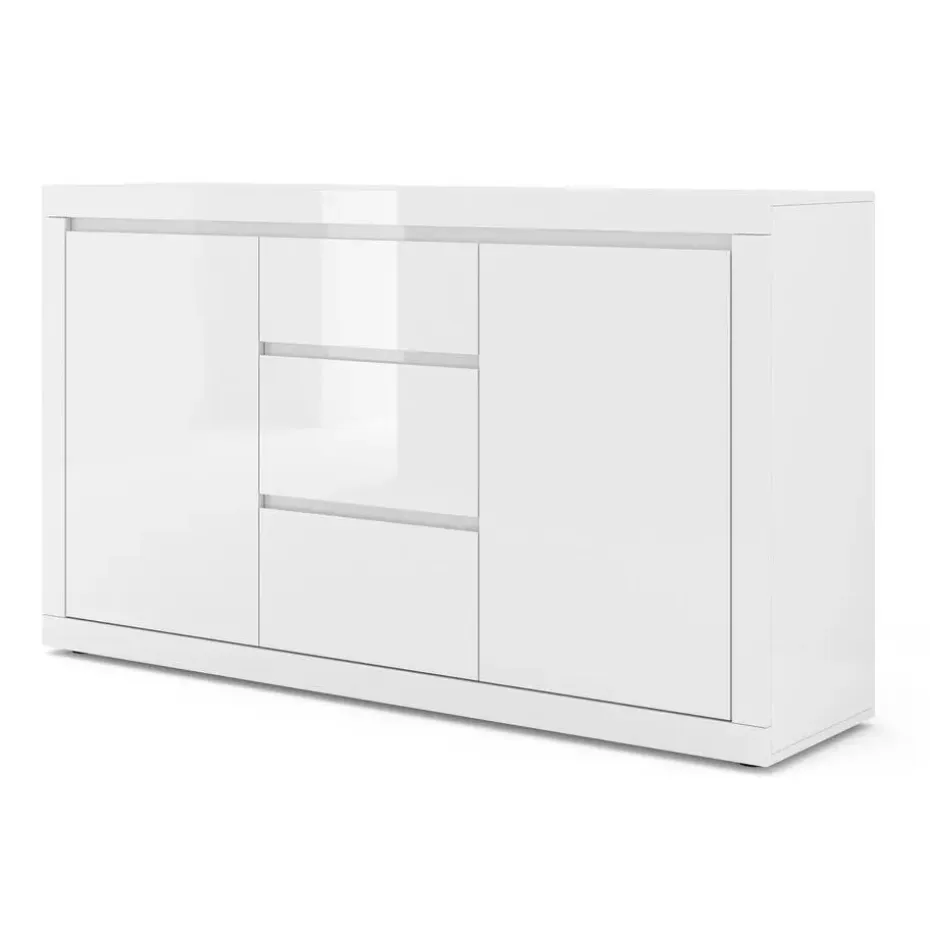 BELLO BIANCO III dressoir 150 cm wit mat / glanzend