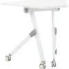 BENDI - Bureau inklapbaar - Wit - 90 x 64 cm - Metaal