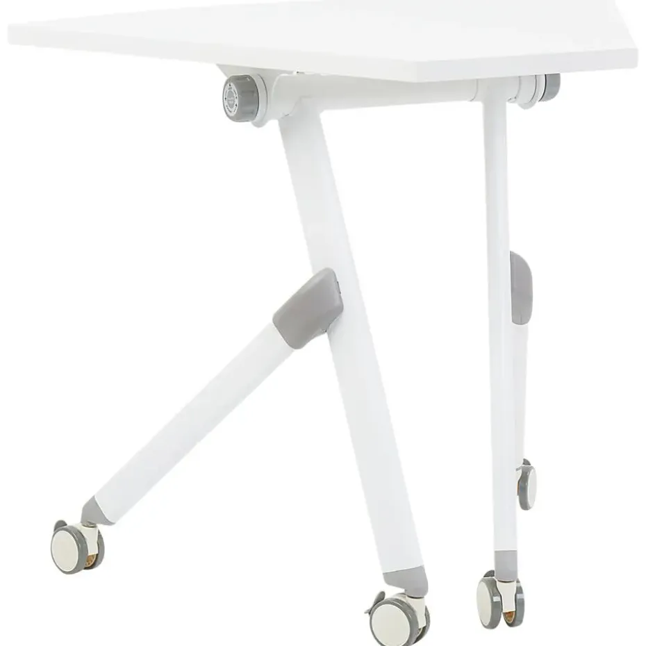 BENDI - Bureau inklapbaar - Wit - 90 x 64 cm - Metaal