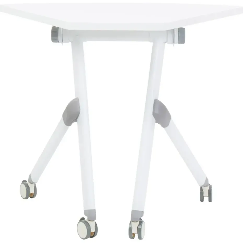 BENDI - Bureau inklapbaar - Wit - 90 x 64 cm - Metaal