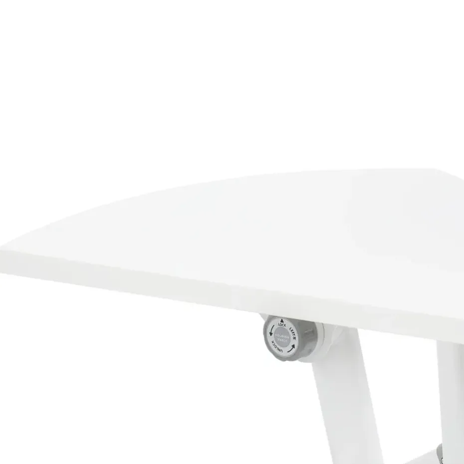 BENDI - Bureau inklapbaar - Wit - 90 x 64 cm - Metaal