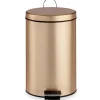 Berilo Pedaalemmer - metaal - 12L - goudkleurig - 40 cm
