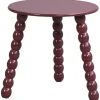 Bijzettafel Avila - rood - 40xØ40 cm