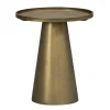 Bijzettafel Axel - goudkleurig metaal - 45x40x40 cm