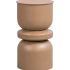 Bijzettafel Barcelona - bruin - 55xØ31 cm