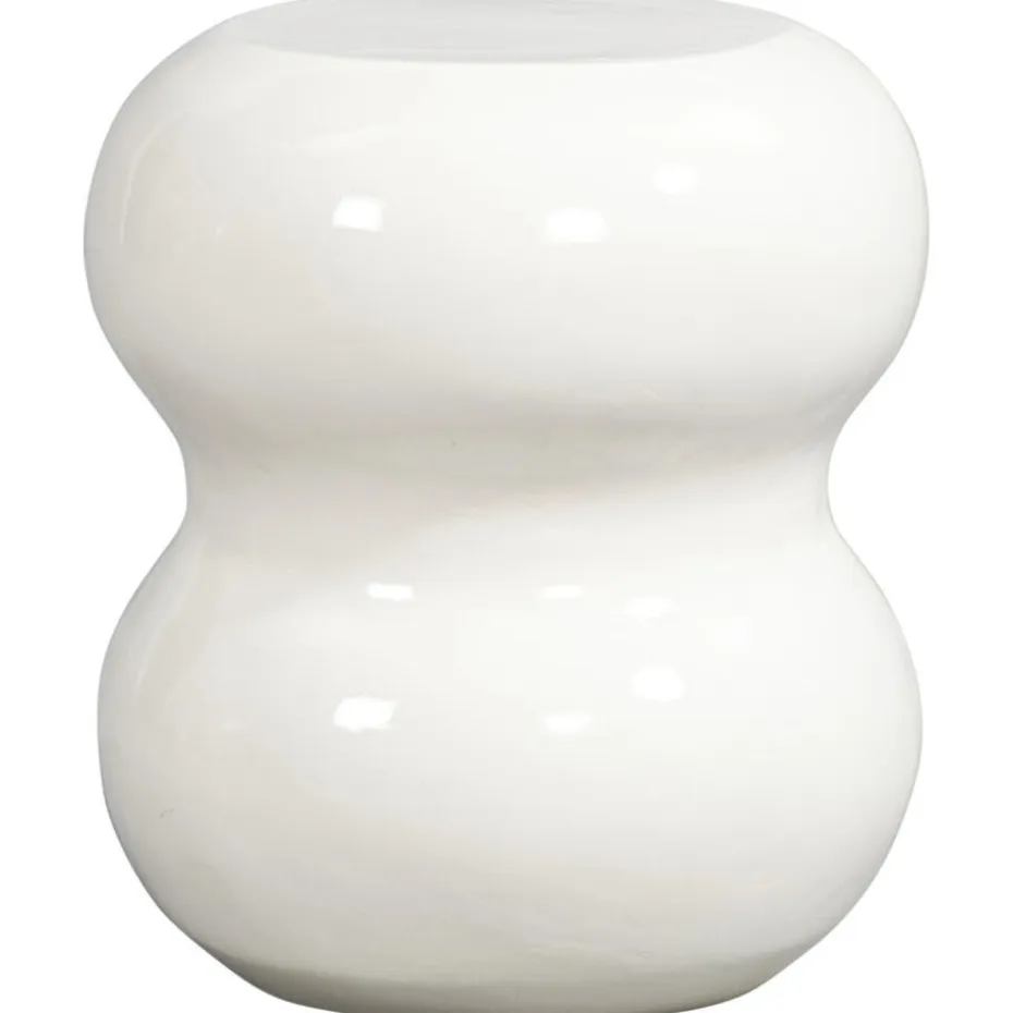Bijzettafel Carballo - wit - 44xØ38 cm