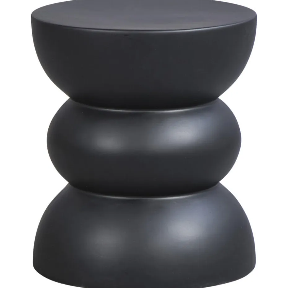 Bijzettafel Lugo - zwart - 44xØ38 cm