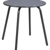 Bijzettafel Montreal - antraciet/metaal - 45xØ45 cm