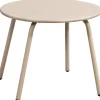 Bijzettafel Montreal - zand/metaal - 40xØ50 cm