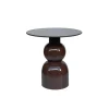 Bijzettafel Rond - Bruin Staal - 50x49,5x52,5cm - Brix