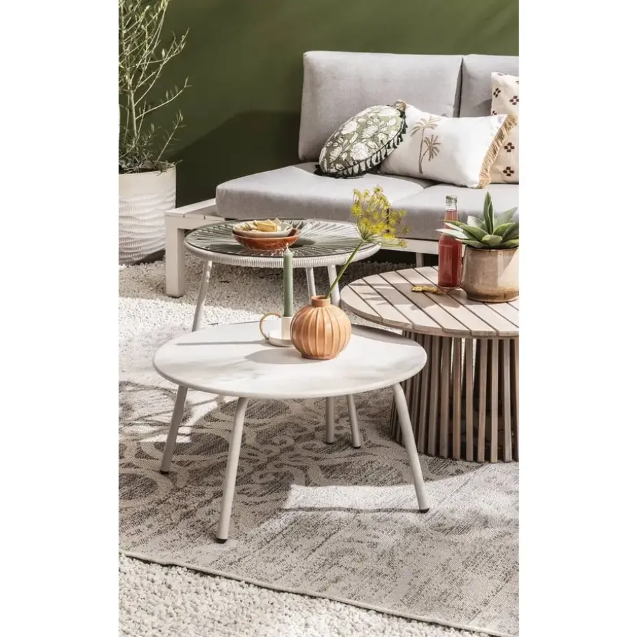 Bijzettafel Saône - acacia - 35xØ70 cm