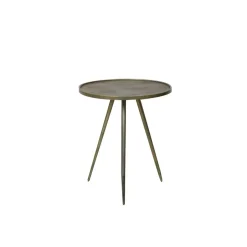 Bijzettafel Ø51x60 cm ENVIRA antiek goud