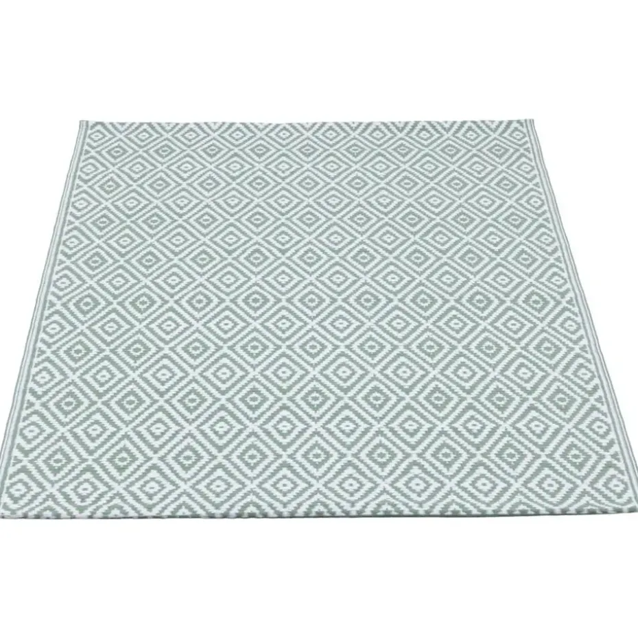 Binnen/buitenvloerkleed Diamond - groen - 90x150 cm