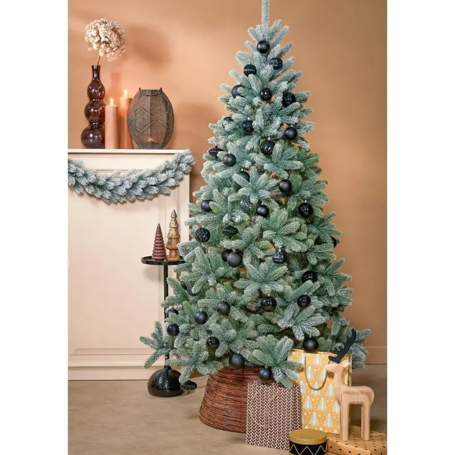 Black Box Trees Nagoya Kunstkerstboom - H210 x Ø115 cm - Groen Frosted