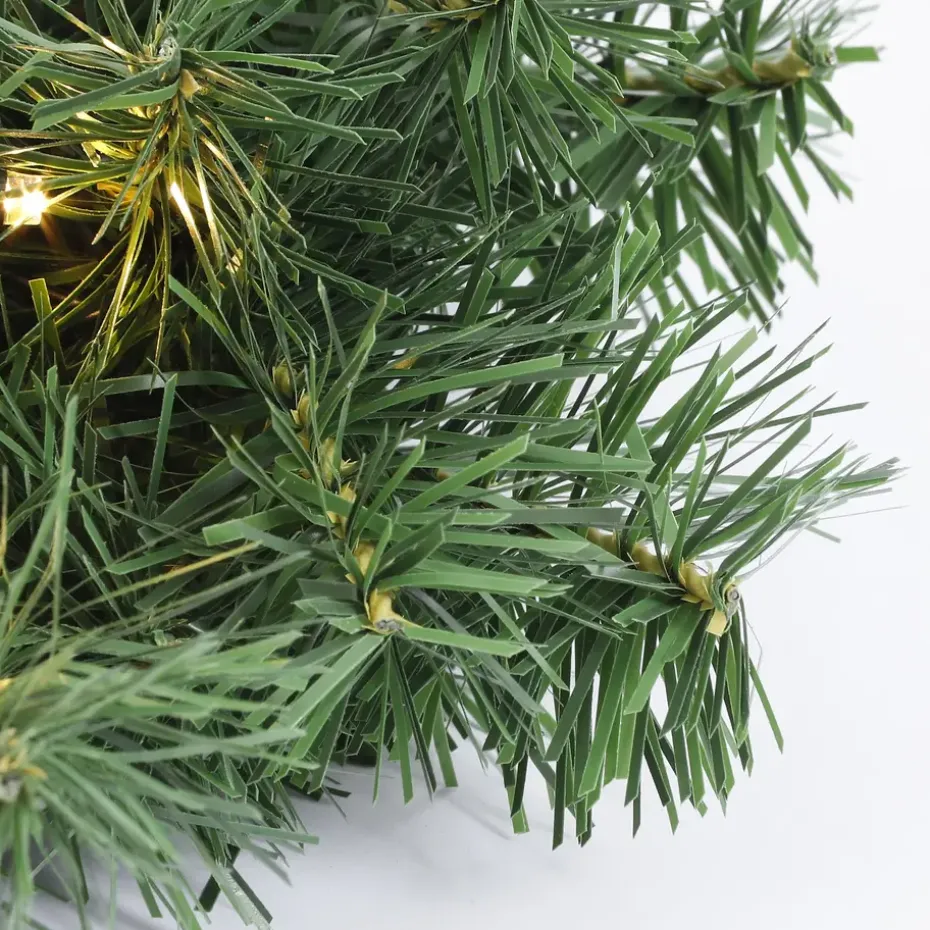 Black Box Trees Norton Kerstkrans met LED Ø60 cm Groen