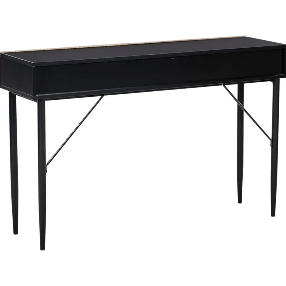 BLYTHE - Consoletafel - Zwart/Bruin - MDF