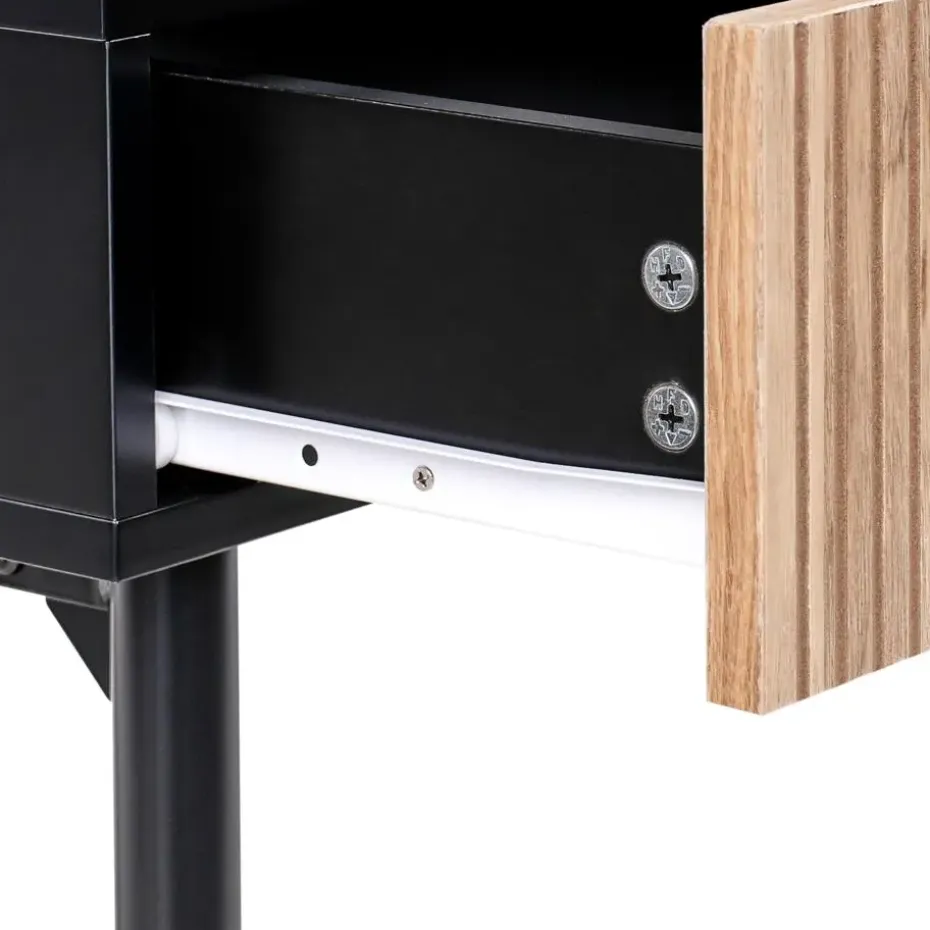 BLYTHE - Consoletafel - Zwart/Bruin - MDF