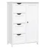 Bobbel Home - Badkamerkast - 4 laden - Houten - Wit