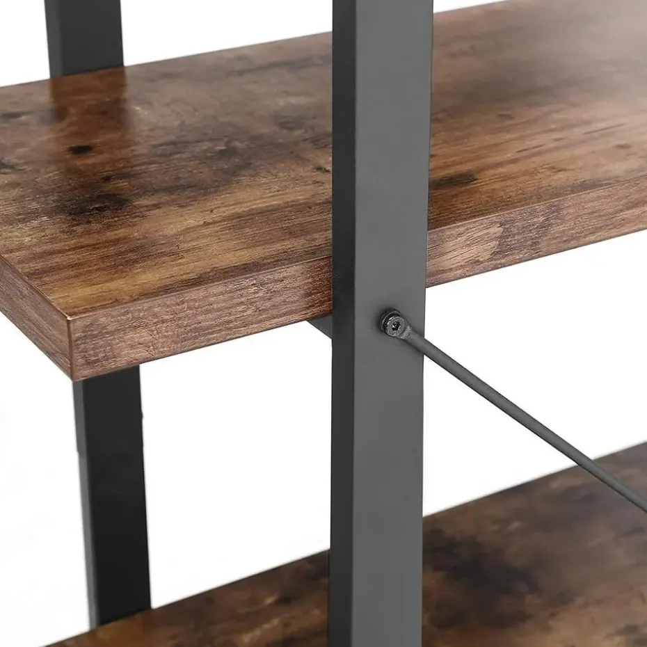 Bobbel Home - Boekenrek - Hout/Metaal - Bruin