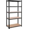 Bobbel Home - Stellingkast - 5 verstelbare planken - max 600kg - Zwart