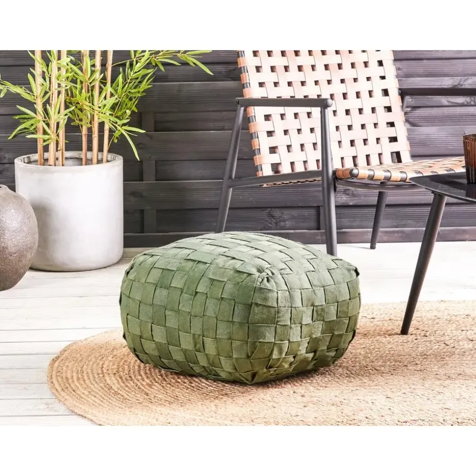 BODLA - Buitenpoef - Groen - 50 x 50 cm - Synthetisch materiaal