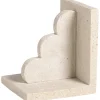 Boekensteun Scallop - off-white - 14x12x8 cm