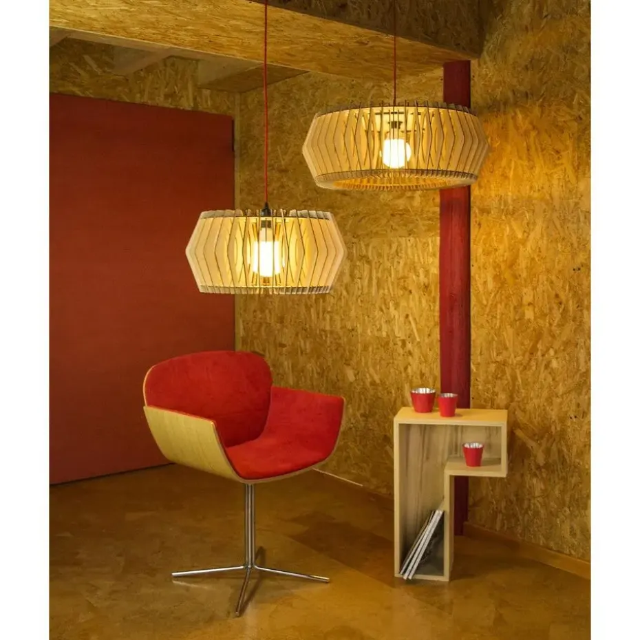 Bomerango Caeser S houten lampenkap small - Ø 43 cm