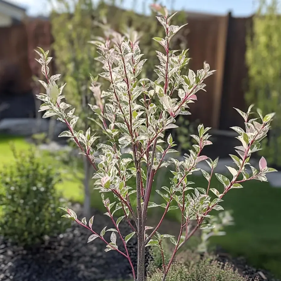 Bonte Wilg - Salix integra ´Flamingo' - Hoogte 60-80cm - Pot 17cm