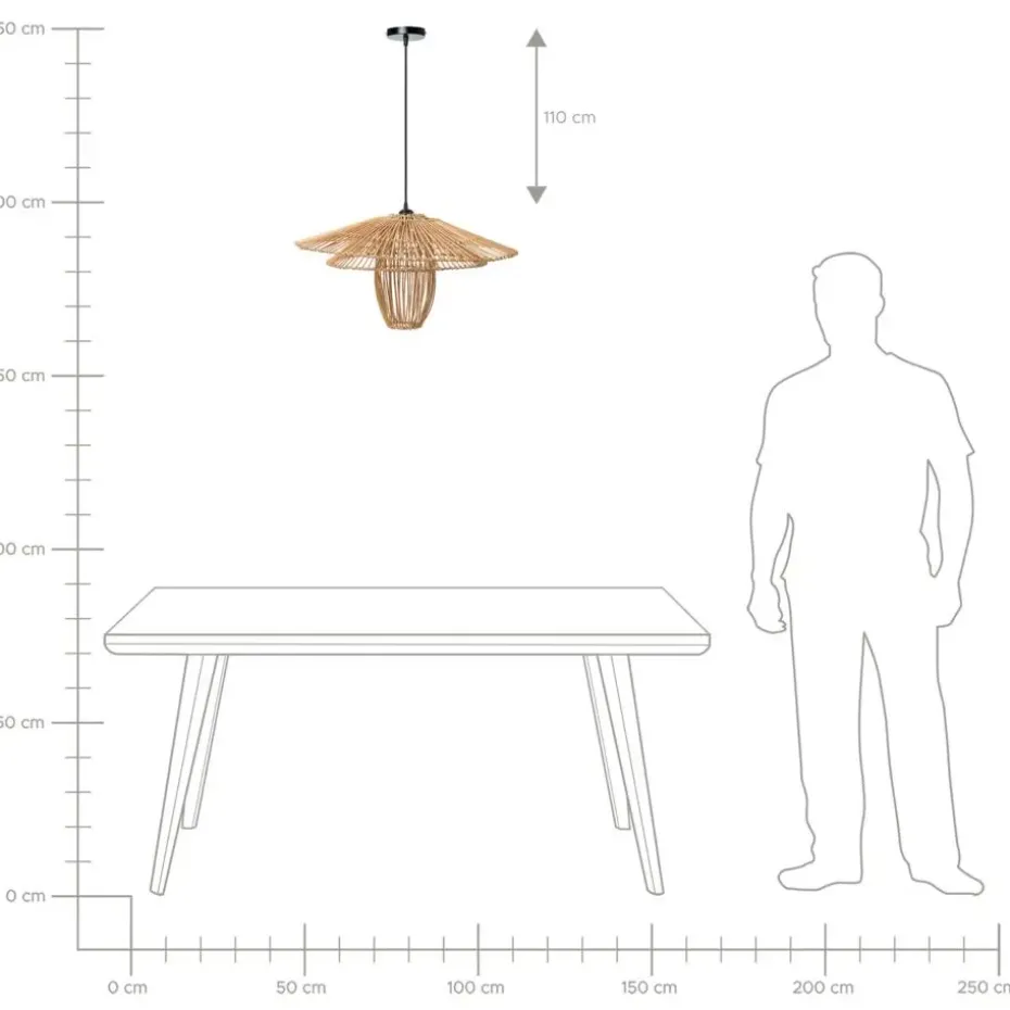 BOTIJAS - Hanglamp - Naturel - Rotan