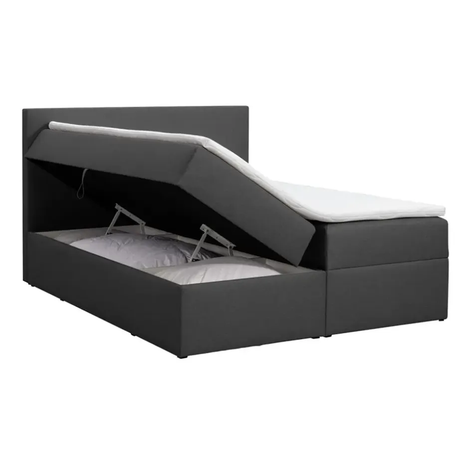 Boxcombinatie met opbergruimte Orebro 6-delig - antraciet - 180x200 cm