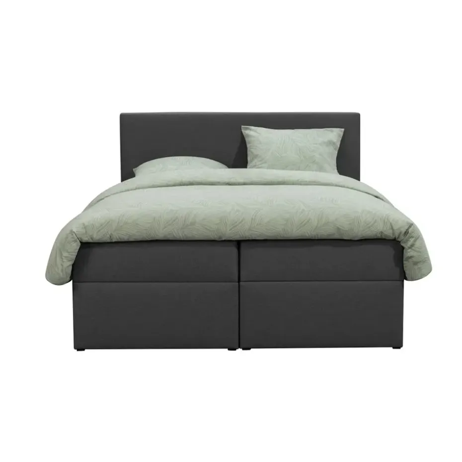 Boxcombinatie met opbergruimte Orebro 6-delig - antraciet - 160x200 cm