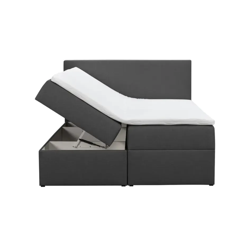 Boxcombinatie met opbergruimte Orebro 6-delig - antraciet - 160x200 cm