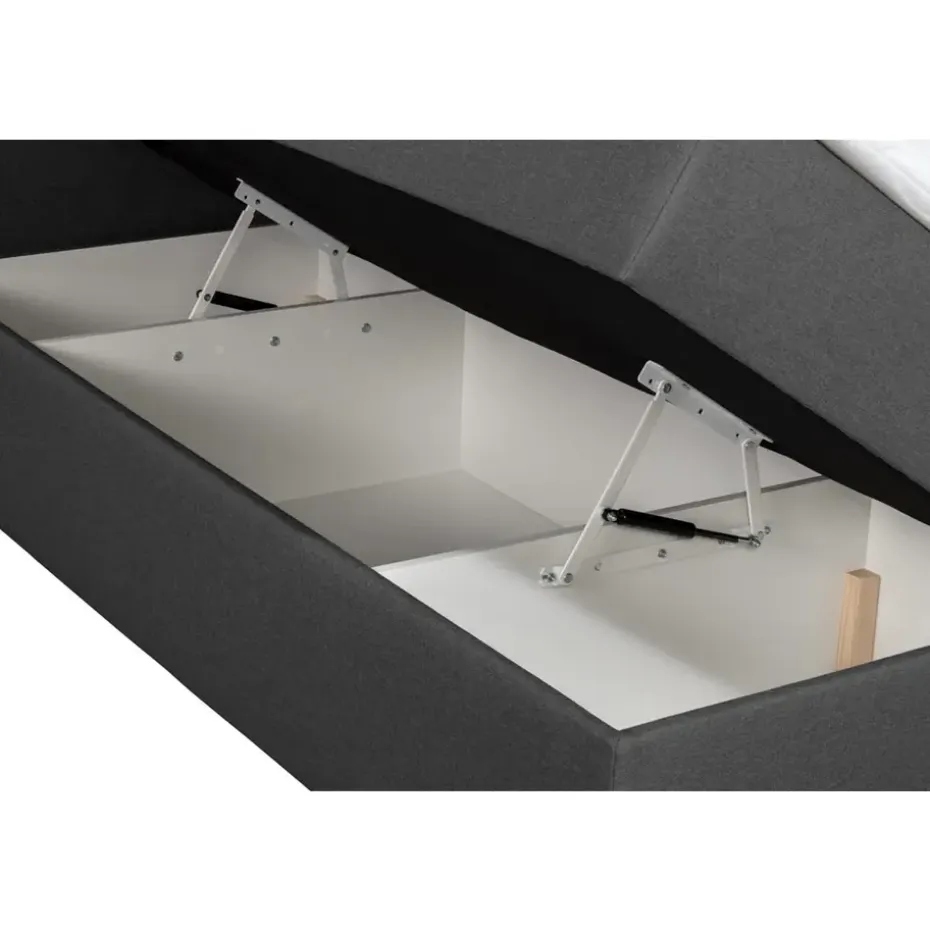Boxcombinatie met opbergruimte Orebro 6-delig - antraciet - 160x200 cm