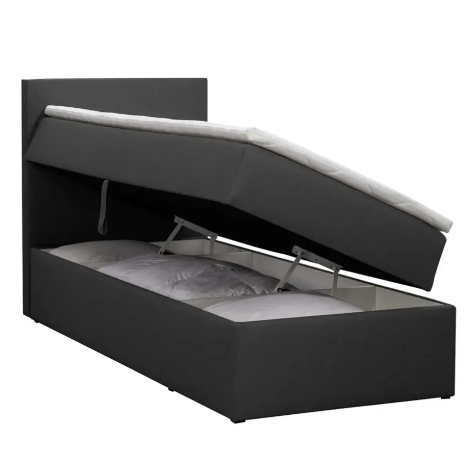 Boxcombinatie met opbergruimte Orebro 4-delig - antraciet - 90x200 cm
