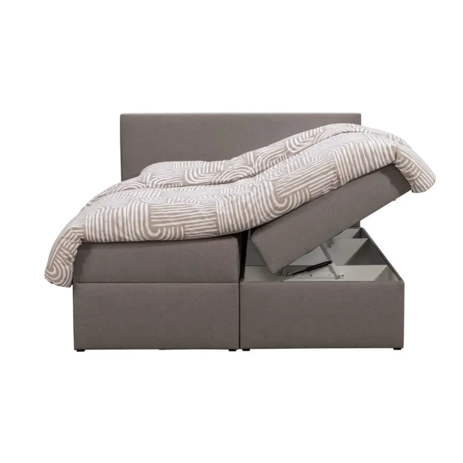 Boxcombinatie met opbergruimte Orebro 6-delig - taupe - 160x200 cm