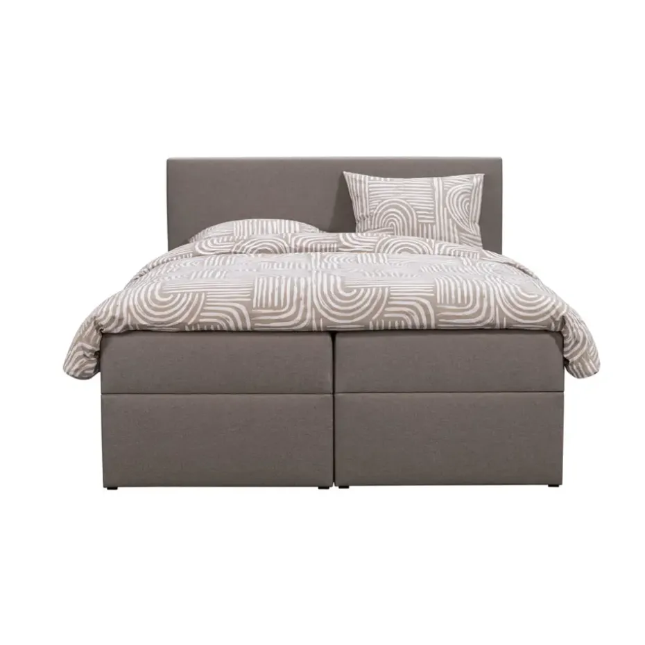 Boxcombinatie met opbergruimte Orebro 6-delig - taupe - 160x200 cm