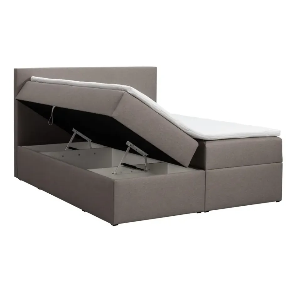 Boxcombinatie met opbergruimte Orebro 6-delig - taupe - 160x200 cm