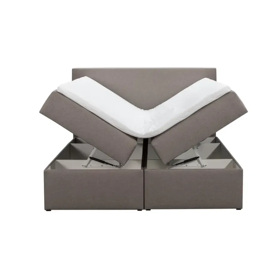Boxcombinatie met opbergruimte Orebro 6-delig - taupe - 140x200 cm