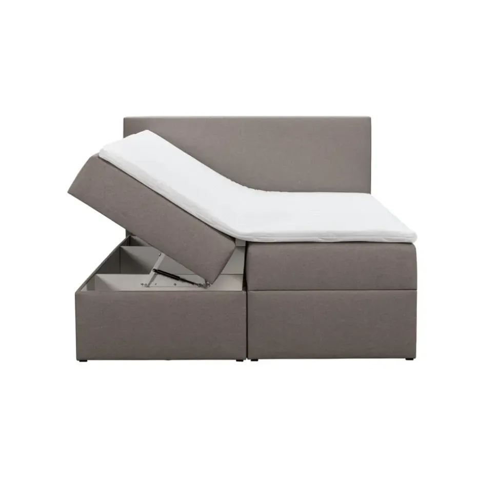 Boxcombinatie met opbergruimte Orebro 6-delig - taupe - 140x200 cm