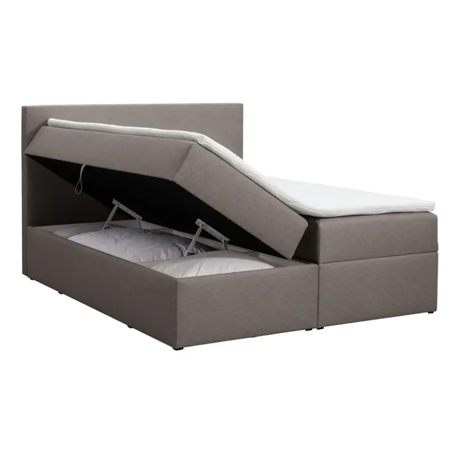 Boxcombinatie met opbergruimte Orebro 6-delig - taupe - 140x200 cm