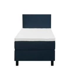 Boxspring Liv egaal - blauw - 90x200 cm - vierkante poot