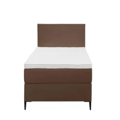 Boxspring Liv egaal - bruin - 90x200 cm - slanke poot