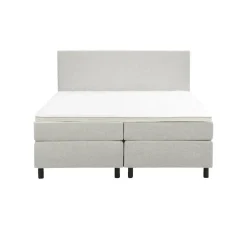 Boxspring Liv egaal - ecru - 160x200 cm - ronde poot