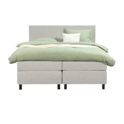 Boxspring Liv egaal - ecru - 180x200 cm - ronde poot